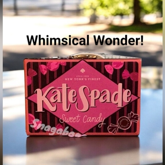 KATE SPADE NWT CANDY SHOP CANDY WRAPPER CLUTCH BAG PURSE LEATHER - Picture 1 of 13